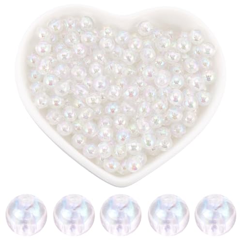 SOFPLATE 1000 Stück Klare Runde Perle 6mm Acrylperlen Großpackung ab Farbe Kleine Glatte Abstandsperlen Schmuckkugeln Lose Perlen Zur Schmuckherstellung Armbänder Halsketten Ohrringe Zubehör DIY Bast SOFPLATE 1000 Stück Klare Runde Perle 6mm Acrylperlen Großpackung ab Farbe Kleine Glatte Abstandsperlen Schmuckkugeln Lose Perlen Zur Schmuckherstellung Armbänder Halsketten Ohrringe Zubehör DIY Bast von SOFPLATE