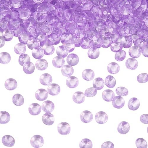 SOFPLATE 1000 Stück Transparente Acryl Diamant Vasenfüllerperlen 8mm Facettierte Kunststoff Kunstdiamanten Edelsteine Ohne Loch Perle Für Vasenfüller Tischstreuer Konfetti Tafelaufsätze Hochzeitsdeko von SOFPLATE