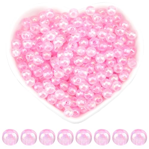 SOFPLATE 1000 Stück Transparente Rosa Perlen 6mm Kugelperle Aus Acryl Klein Glatt Rund ab Farbe Perlrosa Lose Abstandsperlen Zur Schmuckherstellung Armbänder Halsketten Ohrringe Zubehör DIY Basteln A SOFPLATE 1000 Stück Transparente Rosa Perlen 6mm Kugelperle Aus Acryl Klein Glatt Rund ab Farbe Perlrosa Lose Abstandsperlen Zur Schmuckherstellung Armbänder Halsketten Ohrringe Zubehör DIY Basteln A von SOFPLATE