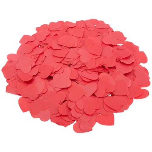 SOFPLATE 100g Rotes Herz Papierkonfetti Seidenkonfetti Großpackung Valentinstag Klein 1{1} cm Romantische Dekorative Ballon Pailletten Tischdekoration Streu Accessoires Für Valentinstag Hochzeit Party von SOFPLATE
