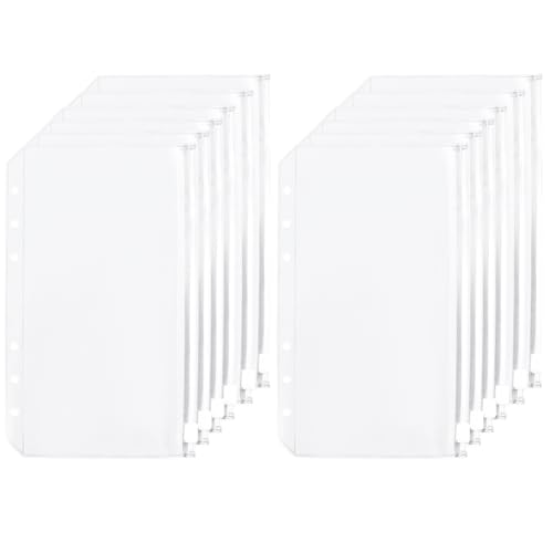 SOFPLATE 12 Blatt A6 Ordnereinlagen 6 Loch Ordnertaschen Durchsichtig 7.1x4.2 Zoll Rechteckig Wasserdicht Mit Reißverschluss Aufbewahrungs Organizer Loseblatt Taschenordner Für 6 Ring Notizbuch Planer SOFPLATE 12 Blatt A6 Ordnereinlagen 6 Loch Ordnertaschen Durchsichtig 7.1x4.2 Zoll Rechteckig Wasserdicht Mit Reißverschluss Aufbewahrungs Organizer Loseblatt Taschenordner Für 6 Ring Notizbuch Planer von SOFPLATE