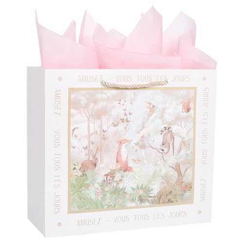 SOFPLATE 12 x 4.7 x 10.6 Zoll Wald Geschenktüten Vintage Papiertüten Taschentuchgriff Rechteckig Bunte Tiere Retro Strapazierfähiges Geschenkpapier Set Für Partygeschenke Geschenke Verpackung Dekorati SOFPLATE 12 x 4.7 x 10.6 Zoll Wald Geschenktüten Vintage Papiertüten Taschentuchgriff Rechteckig Bunte Tiere Retro Strapazierfähiges Geschenkpapier Set Für Partygeschenke Geschenke Verpackung Dekorati von SOFPLATE