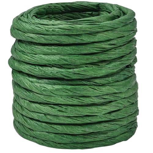 SOFPLATE 13.12 Yards Bastpapierband Grünes Papiergarn Geschenkband Rustikale 4mm Gedrehte Streifen Papierkordel Schnur Seil Zubehör Für Blumennsträuße Körbe Geschenke Verpackungen DIY Basteln Dekor SOFPLATE 13.12 Yards Bastpapierband Grünes Papiergarn Geschenkband Rustikale 4mm Gedrehte Streifen Papierkordel Schnur Seil Zubehör Für Blumennsträuße Körbe Geschenke Verpackungen DIY Basteln Dekor von SOFPLATE