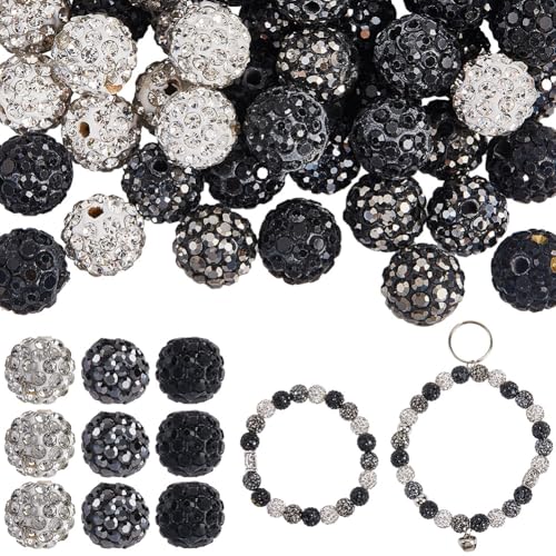 SOFPLATE 150 Stück 3 Farben 10mm Strass Perlen Aus Polymer Ton Discokugel Perle Kleine Runde Anhänger Glas Strasssteine Kristall Diamant Stein Stiftperlen Für Die Schmuckherstellung Halsketten Armbän SOFPLATE 150 Stück 3 Farben 10mm Strass Perlen Aus Polymer Ton Discokugel Perle Kleine Runde Anhänger Glas Strasssteine Kristall Diamant Stein Stiftperlen Für Die Schmuckherstellung Halsketten Armbän von SOFPLATE