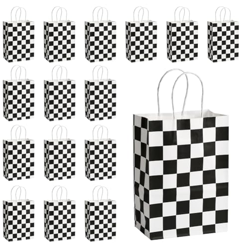 SOFPLATE 16 Stück 5.9 x 3.2 x 8.3 Zoll Karierte Papiertüten Mit Rennauto Geschenktüten Rechteckig Schwarz Weißes Schottenmuster Gittermuster Einkaufstüten Für Geburtstags Rennauto Partygeschenke Gesch SOFPLATE 16 Stück 5.9 x 3.2 x 8.3 Zoll Karierte Papiertüten Mit Rennauto Geschenktüten Rechteckig Schwarz Weißes Schottenmuster Gittermuster Einkaufstüten Für Geburtstags Rennauto Partygeschenke Gesch von SOFPLATE