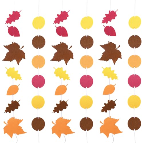 SOFPLATE 2 Beutel 2 Stile Herbst Filzgirlande Thanksgiving Party Banner Mit Seilnadeln Buntes Herbst Ahornblatt Runde Hängende Hintergrund Banner Kits Für Herbsternte Thanksgiving Party DIY Dekoration SOFPLATE 2 Beutel 2 Stile Herbst Filzgirlande Thanksgiving Party Banner Mit Seilnadeln Buntes Herbst Ahornblatt Runde Hängende Hintergrund Banner Kits Für Herbsternte Thanksgiving Party DIY Dekoration von SOFPLATE