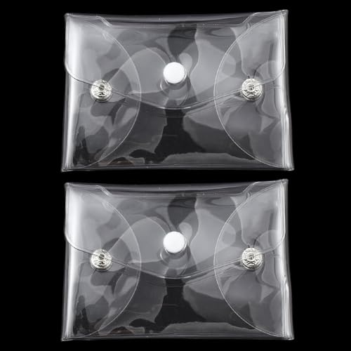 SOFPLATE 2 Stück Durchsichtige Kosmetiktasche Klein PVC Make Up Tasche Transparenter Kunststoff Wasserdicht Tragbarer Kulturbeutel Aufbewahrung Mini Taschen Mit Druckknopfverschluss Für Urlaubsreisen SOFPLATE 2 Stück Durchsichtige Kosmetiktasche Klein PVC Make Up Tasche Transparenter Kunststoff Wasserdicht Tragbarer Kulturbeutel Aufbewahrung Mini Taschen Mit Druckknopfverschluss Für Urlaubsreisen von SOFPLATE