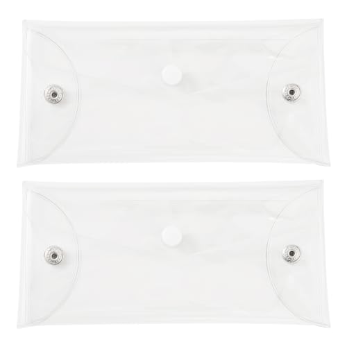 SOFPLATE 2 Stück PVC Kosmetiktasche Durchsichtige Make Up Tasche Transparenter Kunststoff Wasserdicht Tragbarer Kulturbeutel Organizer Aufbewahrungsbeutel Mit Druckknopfverschluss Für Urlaubsreisen Ba SOFPLATE 2 Stück PVC Kosmetiktasche Durchsichtige Make Up Tasche Transparenter Kunststoff Wasserdicht Tragbarer Kulturbeutel Organizer Aufbewahrungsbeutel Mit Druckknopfverschluss Für Urlaubsreisen Ba von SOFPLATE