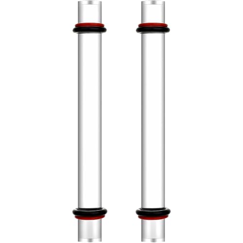 SOFPLATE 2 x Polymer-Ton-Acryl-Roller, transparentes Nudelholz mit schwarzen und roten Ringen, lange, glatte Rundrohrstange, solides Stick-Werkzeug-Set, Zubehör für Polymerton, Kunstbedarf, Heimwerken SOFPLATE 2 x Polymer-Ton-Acryl-Roller, transparentes Nudelholz mit schwarzen und roten Ringen, lange, glatte Rundrohrstange, solides Stick-Werkzeug-Set, Zubehör für Polymerton, Kunstbedarf, Heimwerken von SOFPLATE