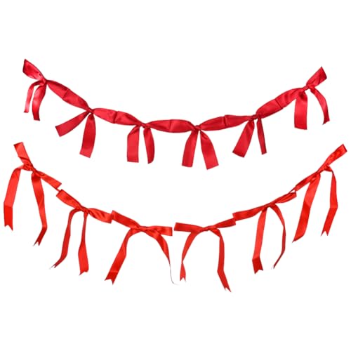 SOFPLATE 2 x Schleifenbandgirlande, Party-Hängebanner, Dekoration, vorbespannte Fliege, Kokette, Bachelorette, Banner, Girlanden für Hochzeit, Brautparty, Geburtstag, Feier, Foto-Requisiten SOFPLATE 2 x Schleifenbandgirlande, Party-Hängebanner, Dekoration, vorbespannte Fliege, Kokette, Bachelorette, Banner, Girlanden für Hochzeit, Brautparty, Geburtstag, Feier, Foto-Requisiten von SOFPLATE