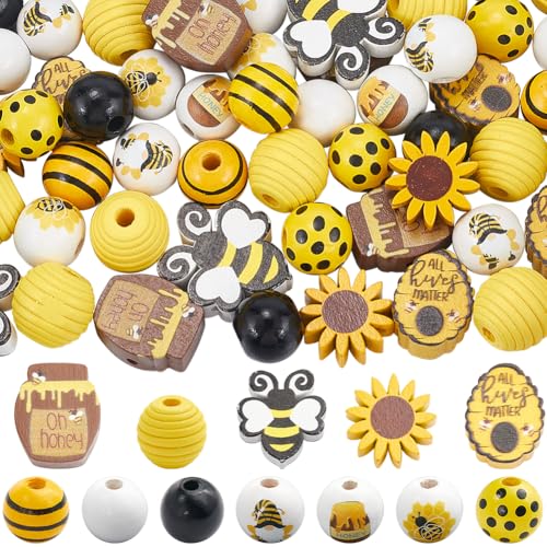 SOFPLATE 200 Stück 12 Stile Bienenperlen Holzwabenperlen Großpackung Honigglas Frühling Sommer Gelbe Blume Rustikales Bauernhaus Bienenhandwerk Lose Holzperlen Für Armbänder Perlenketten Heimdekoratio SOFPLATE 200 Stück 12 Stile Bienenperlen Holzwabenperlen Großpackung Honigglas Frühling Sommer Gelbe Blume Rustikales Bauernhaus Bienenhandwerk Lose Holzperlen Für Armbänder Perlenketten Heimdekoratio von SOFPLATE