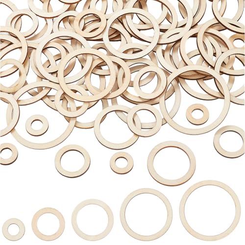SOFPLATE 200 Stück 5 Stile 10/20/30/40/50mm Flache Holzringe Holzbastelring Blanker Kreisrahmen Aus Burlywood Holzschnitt Verbindungsverzierung Ornamente Für Die Wand Zu Hause Weihnachtsbaum Basteln SOFPLATE 200 Stück 5 Stile 10/20/30/40/50mm Flache Holzringe Holzbastelring Blanker Kreisrahmen Aus Burlywood Holzschnitt Verbindungsverzierung Ornamente Für Die Wand Zu Hause Weihnachtsbaum Basteln von SOFPLATE
