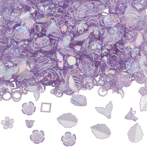 SOFPLATE 200g 350 Stück + Lila Geformte Perlen Lila Perlenanhänger ab Farbe Transparentes Acryl Süße Zufällige Blätter Schleifen Blumenn Verschiedene Kawaii Anhänger Für Die Schmuckherstellung DIY AR SOFPLATE 200g 350 Stück + Lila Geformte Perlen Lila Perlenanhänger ab Farbe Transparentes Acryl Süße Zufällige Blätter Schleifen Blumenn Verschiedene Kawaii Anhänger Für Die Schmuckherstellung DIY AR von SOFPLATE