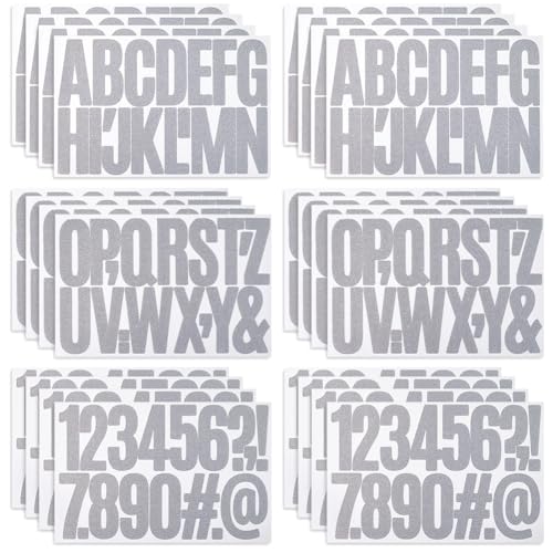 SOFPLATE 24 Blatt Große Glitzernde Alphabet Aufkleber Zum Aufkleben von Buchstaben 3 Zoll Wasserfest Selbstklebend Silberfarbene Zahlensymbol Aufkleber Für Pinnwand Briefkasten Scrapbook Adressalbum A SOFPLATE 24 Blatt Große Glitzernde Alphabet Aufkleber Zum Aufkleben von Buchstaben 3 Zoll Wasserfest Selbstklebend Silberfarbene Zahlensymbol Aufkleber Für Pinnwand Briefkasten Scrapbook Adressalbum A von SOFPLATE