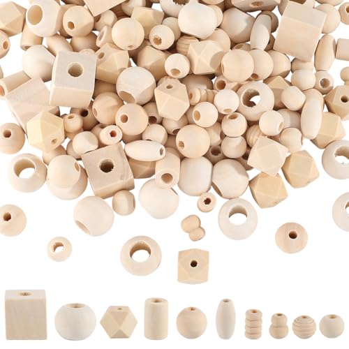 SOFPLATE 300 Stück 10 Stile Würfel Holzperlen Großes Loch Holzperlen Natürliche Runde Kürbissäule kweiß Europäisch Glatt Lose Abstandshalter Befunde Für Die Schmuckherstellung Armbänder Halsketten DI SOFPLATE 300 Stück 10 Stile Würfel Holzperlen Großes Loch Holzperlen Natürliche Runde Kürbissäule kweiß Europäisch Glatt Lose Abstandshalter Befunde Für Die Schmuckherstellung Armbänder Halsketten DI von SOFPLATE