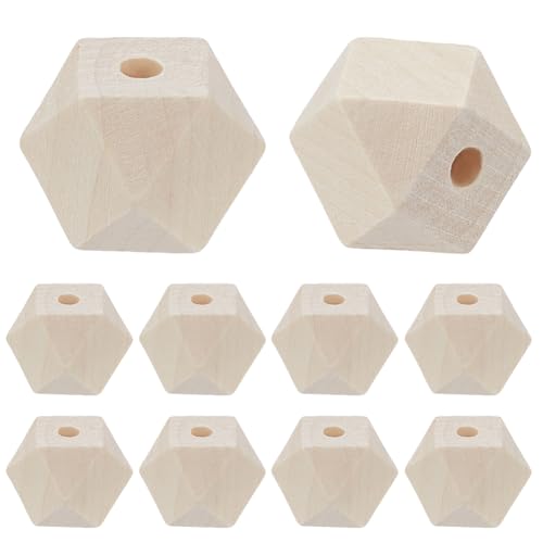 SOFPLATE 36 Stück Geometrische Holzperlen Unbehandelte Holzperlen Lose 20mm Großes Loch Natürlich Blank Glatt Bedruckbare Abstandshalter Für Schmuckherstellung Halsketten Armbänder DIY Basteln Anfäng SOFPLATE 36 Stück Geometrische Holzperlen Unbehandelte Holzperlen Lose 20mm Großes Loch Natürlich Blank Glatt Bedruckbare Abstandshalter Für Schmuckherstellung Halsketten Armbänder DIY Basteln Anfäng von SOFPLATE