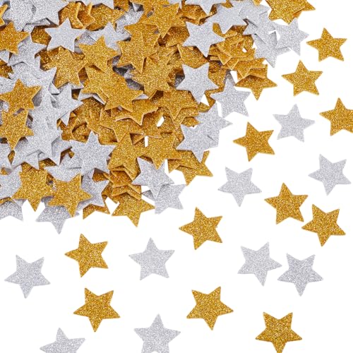 SOFPLATE 360 Stück 2 Farben Glitzeraufkleber Sterne Glitzerschaumaufkleber Großpackung Kunststoff Selbstklebend Silber Hellkhaki Scrapbook Sternetiketten Für Scrapbooking Karten Wandkunst Basteln DIY SOFPLATE 360 Stück 2 Farben Glitzeraufkleber Sterne Glitzerschaumaufkleber Großpackung Kunststoff Selbstklebend Silber Hellkhaki Scrapbook Sternetiketten Für Scrapbooking Karten Wandkunst Basteln DIY von SOFPLATE
