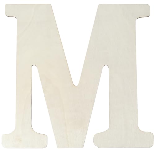 SOFPLATE 38,1 cm antiker weißer Buchstabe M aus Holz, bemalbare MDF-Platte, unlackierte Blanko-Alphabet-Wörter für Bastelprojekte, Geburtstag, Hochzeit, Weihnachten, Party, Heimdekoration SOFPLATE 38,1 cm antiker weißer Buchstabe M aus Holz, bemalbare MDF-Platte, unlackierte Blanko-Alphabet-Wörter für Bastelprojekte, Geburtstag, Hochzeit, Weihnachten, Party, Heimdekoration von SOFPLATE