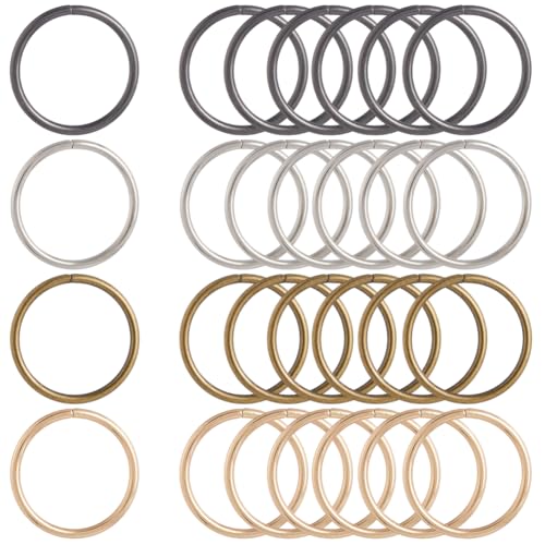 SOFPLATE 40 Stück 4 Stile Nicht Geschweißter Metall O Ring Makramee Metallringe Robuste Runde Hängeeisen Schnellverschluss Verbinder Für Makramee Handtaschen Hundeleinen Campinggürtel Gepäck Bastelzub SOFPLATE 40 Stück 4 Stile Nicht Geschweißter Metall O Ring Makramee Metallringe Robuste Runde Hängeeisen Schnellverschluss Verbinder Für Makramee Handtaschen Hundeleinen Campinggürtel Gepäck Bastelzub von SOFPLATE