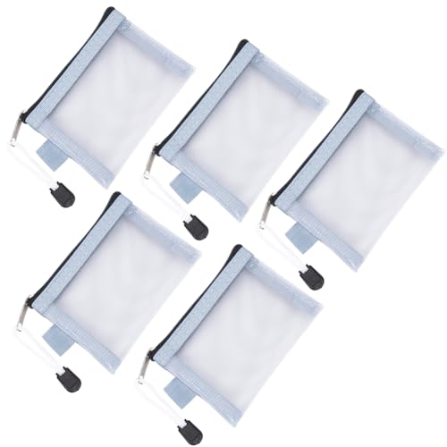 SOFPLATE 5 Stück 3 x 4.5 Zoll Mini Netzbeutel Mit Reißverschluss Netz Make Up Taschen Klein Nylon Tragbar Kosmetiktasche Kulturbeutel Organizer Schlüsselhalter Für Geldbörse Zuhause Büro Lippenstift P SOFPLATE 5 Stück 3 x 4.5 Zoll Mini Netzbeutel Mit Reißverschluss Netz Make Up Taschen Klein Nylon Tragbar Kosmetiktasche Kulturbeutel Organizer Schlüsselhalter Für Geldbörse Zuhause Büro Lippenstift P von SOFPLATE
