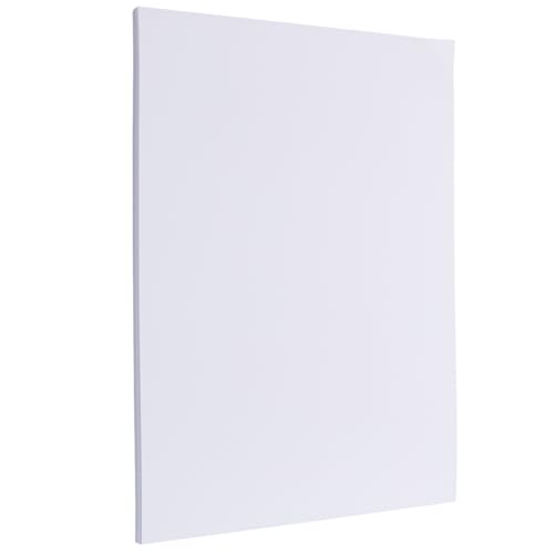 SOFPLATE 50 Blatt 8.3 x 11.7 Zoll Blanko Kartonpapier Weißes Kartonpapier Großpackung 65 lb Schweres Doppelseitiges Druckerpapier Für Scrapbooking Malerei Einladungen Grußkarten Schule Büro Heimwerken von SOFPLATE