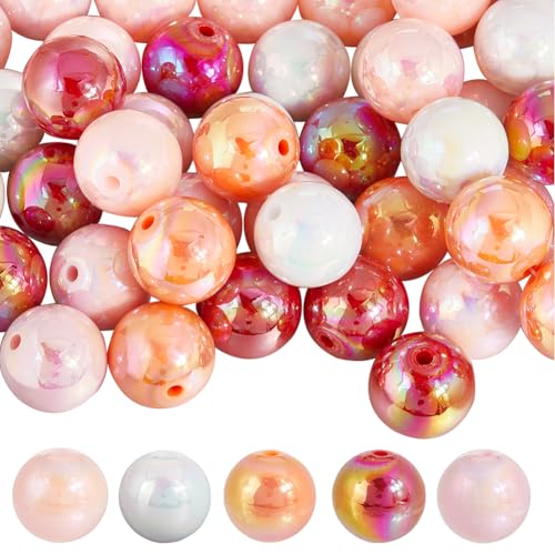 SOFPLATE 50 Stück 5 Farben Rosa ab Perlen Valentinstagsperlen Großpackung 20mm Romantische Runde Acryl Ferienperlen In Mehrfarbiger Kaugummiform Zum Basteln von Schmuckherstellung Armbändern Halskette SOFPLATE 50 Stück 5 Farben Rosa ab Perlen Valentinstagsperlen Großpackung 20mm Romantische Runde Acryl Ferienperlen In Mehrfarbiger Kaugummiform Zum Basteln von Schmuckherstellung Armbändern Halskette von SOFPLATE