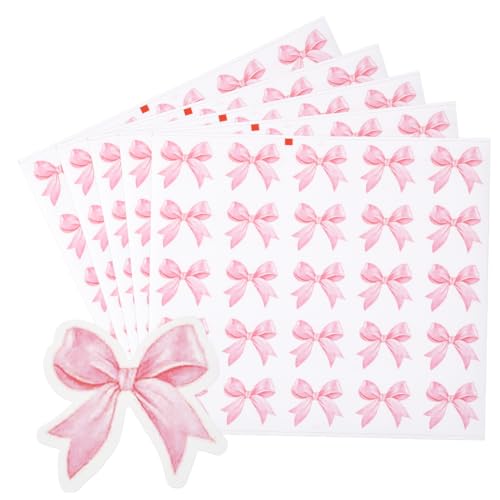 SOFPLATE 500 Stück Rosa Schleifenaufkleber Ästhetische Schleifenaufkleber PP Selbstklebend Wasserdicht Kokette Fliege Scrapbook Siegel Dekorative Aufkleber Für Heimwerker Bastelarbeiten Belohnungskart SOFPLATE 500 Stück Rosa Schleifenaufkleber Ästhetische Schleifenaufkleber PP Selbstklebend Wasserdicht Kokette Fliege Scrapbook Siegel Dekorative Aufkleber Für Heimwerker Bastelarbeiten Belohnungskart von SOFPLATE