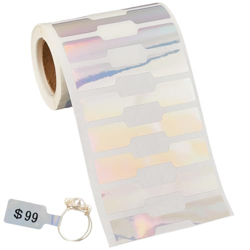 SOFPLATE 500 Stück Selbstklebende Preisaufkleber Schmuck Preisschilder Identifikation Bunt Metallisch Silber Blanko Kraftpapier Rechteckig Basteletiketten Für Halsketten Armbänder Kleidung Schmuck Dis SOFPLATE 500 Stück Selbstklebende Preisaufkleber Schmuck Preisschilder Identifikation Bunt Metallisch Silber Blanko Kraftpapier Rechteckig Basteletiketten Für Halsketten Armbänder Kleidung Schmuck Dis von SOFPLATE
