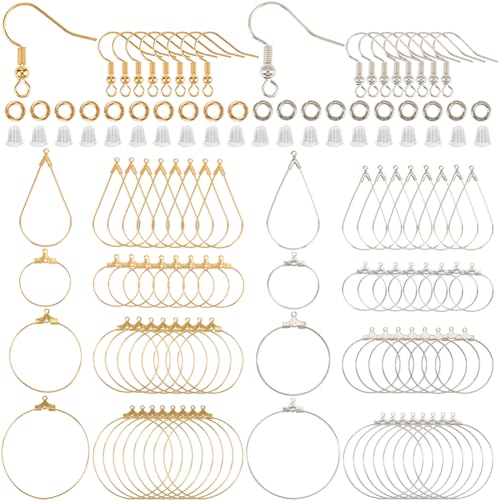 SOFPLATE 520 Stück Creolen Zubehör Perlen Creolen Zubehör Messing Goldenes Silber Wassertropfen Runde Ohr Kits Mit Offenen Biegeringen Für Damen Schmuckherstellung Komponenten Bastelzubehör SOFPLATE 520 Stück Creolen Zubehör Perlen Creolen Zubehör Messing Goldenes Silber Wassertropfen Runde Ohr Kits Mit Offenen Biegeringen Für Damen Schmuckherstellung Komponenten Bastelzubehör von SOFPLATE