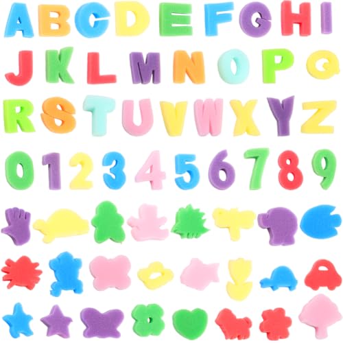 SOFPLATE 60 Stück Buchstaben Schwammstempel Malschwamm Set Verschiedene Bunte Alphabet Und Zahlenformen Kleine Zeichenschaum Bastelstempel Für Heimwerker Kunsthandwerk Lernmodelle Aktivitäten Pinsel SOFPLATE 60 Stück Buchstaben Schwammstempel Malschwamm Set Verschiedene Bunte Alphabet Und Zahlenformen Kleine Zeichenschaum Bastelstempel Für Heimwerker Kunsthandwerk Lernmodelle Aktivitäten Pinsel von SOFPLATE