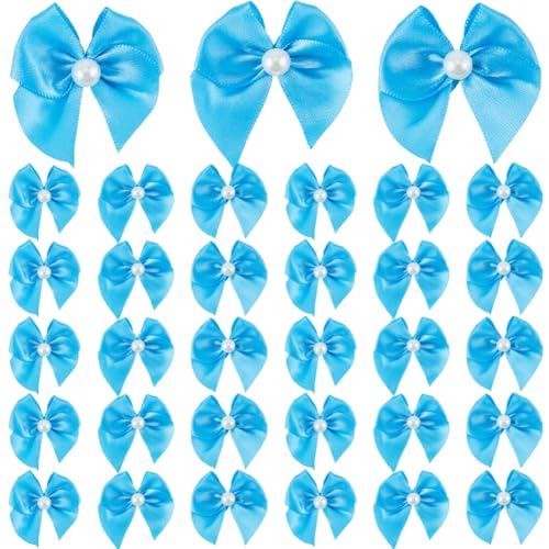 SOFPLATE 72 Stück Mini Schleifen Aus Bändern Mit Perlen Seeblau Kleine Schleifen Aus Satinband Winzige Bastelschleifen Zum Verpacken von Geschenken Scrapbooking Hochzeit Weihnachtsdekoration DIY Haarn SOFPLATE 72 Stück Mini Schleifen Aus Bändern Mit Perlen Seeblau Kleine Schleifen Aus Satinband Winzige Bastelschleifen Zum Verpacken von Geschenken Scrapbooking Hochzeit Weihnachtsdekoration DIY Haarn von SOFPLATE