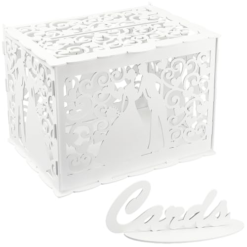 SOFPLATE 9.37 x 12 x 8.86 Zoll Weiße Hochzeitskartenbox Hochzeits Spardose Holz Hohles Herz Paar Rustikaler Geschenkumschlag Dekorative Schilderhülle Für Empfang Jahrestag Abschlussfeier Geburtstagspa SOFPLATE 9.37 x 12 x 8.86 Zoll Weiße Hochzeitskartenbox Hochzeits Spardose Holz Hohles Herz Paar Rustikaler Geschenkumschlag Dekorative Schilderhülle Für Empfang Jahrestag Abschlussfeier Geburtstagspa von SOFPLATE