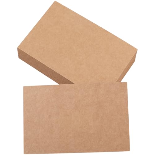 SOFPLATE Braune Papier-Notizkarten, blanko, dick, schwer, glatt, doppelseitig, rechteckig, unliniert, Karteikarten für Rezepte, Grußkarten, Zeichnen, Postkarten, Karteikarten, Einladungen, Rede, 50 SOFPLATE Braune Papier-Notizkarten, blanko, dick, schwer, glatt, doppelseitig, rechteckig, unliniert, Karteikarten für Rezepte, Grußkarten, Zeichnen, Postkarten, Karteikarten, Einladungen, Rede, 50 von SOFPLATE