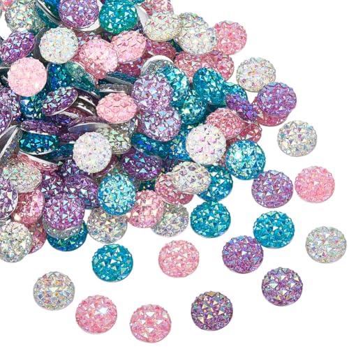 SOFPLATE Glitzernde Cabochons mit Strasssteinen, 1,2 cm, zufällige Farbauswahl, flache Rückseite, runde Kunststeine, Diamant-Kristall-Ornamente, Charm-Knöpfe für Schmuckherstellung, Bastelzubehör, 200 SOFPLATE Glitzernde Cabochons mit Strasssteinen, 1,2 cm, zufällige Farbauswahl, flache Rückseite, runde Kunststeine, Diamant-Kristall-Ornamente, Charm-Knöpfe für Schmuckherstellung, Bastelzubehör, 200 von SOFPLATE