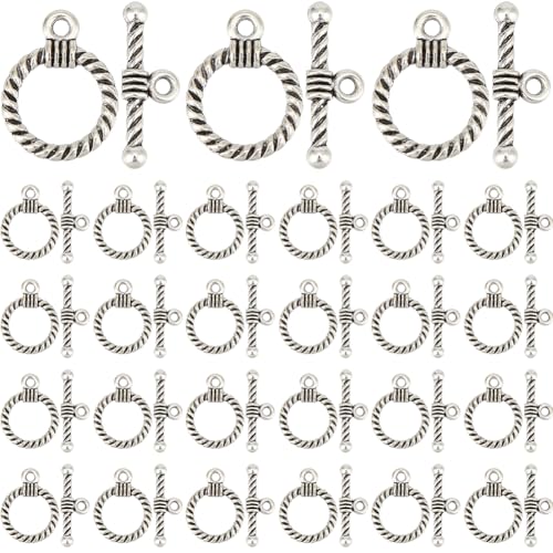 SOFPLATE Knebelverschluss, Antik-Silber, Knebelverschluss, Schmuckherstellung, Legierung, Metall, rund, tibetischer Stil, Hakenverschluss, T-Stange, OT-Verschlüsse, Verbindung, Großpackung für SOFPLATE Knebelverschluss, Antik-Silber, Knebelverschluss, Schmuckherstellung, Legierung, Metall, rund, tibetischer Stil, Hakenverschluss, T-Stange, OT-Verschlüsse, Verbindung, Großpackung für von SOFPLATE