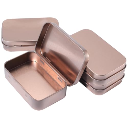SOFPLATE Metalldose mit Scharnier, rechteckig, leer, mit Scharnier, Navajo, weiß, klein, Mini-Eisendeckel, Aufbewahrungsbehälter für Tee, Zeichennadeln, Süßigkeiten, Schmuck, Basteln, 4 Stück, 10,2 x SOFPLATE Metalldose mit Scharnier, rechteckig, leer, mit Scharnier, Navajo, weiß, klein, Mini-Eisendeckel, Aufbewahrungsbehälter für Tee, Zeichennadeln, Süßigkeiten, Schmuck, Basteln, 4 Stück, 10,2 x von SOFPLATE