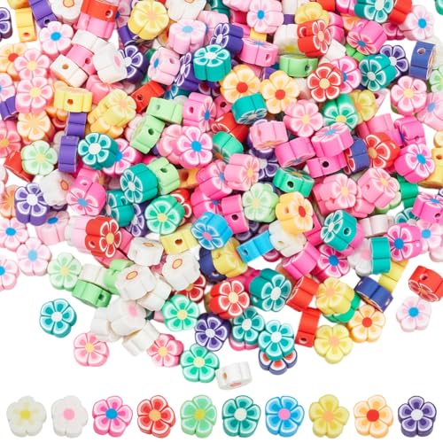 SOFPLATE Polymer-Ton-Perlen, bunt, Kawaii, Cartoon, Pflaumenblüte, kleines Pony, lose glatte Abstandshalter für Schmuckherstellung, Armbänder, Halsketten, Bastelarbeiten, 400 Stück SOFPLATE Polymer-Ton-Perlen, bunt, Kawaii, Cartoon, Pflaumenblüte, kleines Pony, lose glatte Abstandshalter für Schmuckherstellung, Armbänder, Halsketten, Bastelarbeiten, 400 Stück von SOFPLATE
