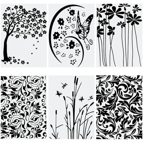 SOFPLATE Prägeschablonen in 6 Stilen, Schmetterling, Prägemaschine, Vorlage, Blätter, Baum, Pflanze, konkav, konvex, Kunststoff, wiederverwendbare Schablonen für Fotoalbum, Scrapbooking, Karten SOFPLATE Prägeschablonen in 6 Stilen, Schmetterling, Prägemaschine, Vorlage, Blätter, Baum, Pflanze, konkav, konvex, Kunststoff, wiederverwendbare Schablonen für Fotoalbum, Scrapbooking, Karten von SOFPLATE