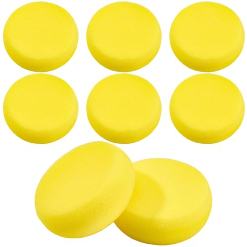 SOFPLATE Runde Malschwämme für Aquarellfarben, Gelb, 7,4 cm, flach, rund, klein, weich, synthetische Künstler-Tintendruck-Schaumstoff-Pads für Bastelarbeiten, Aquarellfarben, Zeichnen, Haushalt SOFPLATE Runde Malschwämme für Aquarellfarben, Gelb, 7,4 cm, flach, rund, klein, weich, synthetische Künstler-Tintendruck-Schaumstoff-Pads für Bastelarbeiten, Aquarellfarben, Zeichnen, Haushalt von SOFPLATE