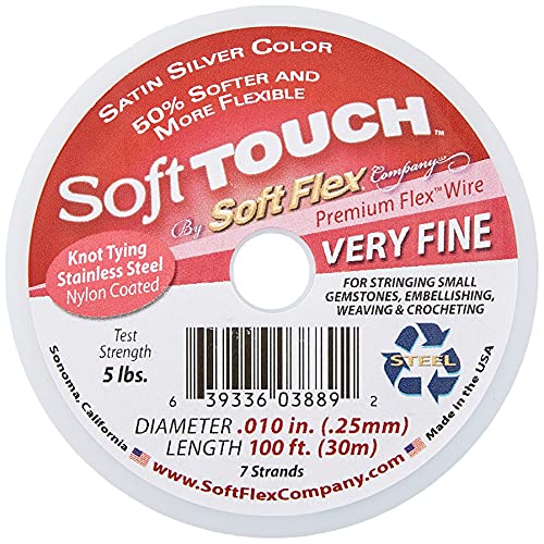 Soft Flex XCR-5411 Soft Touch sehr feiner Schmuckdraht, 0,0 cm / 30,4 cm, silberfarben Soft Flex XCR-5411 Soft Touch sehr feiner Schmuckdraht, 0,0 cm / 30,4 cm, silberfarben von SOFT-FLEX Toys