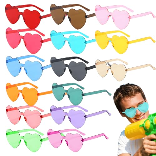 15 Stück Herz Sonnenbrille,Herzbrille,Sonnenbrille Herz,Party Brille,Sonnenbrille Herzform,Karneval, Party-Foto-Requisiten Für Kinder Und Erwachsene 15 Stück Herz Sonnenbrille,Herzbrille,Sonnenbrille Herz,Party Brille,Sonnenbrille Herzform,Karneval, Party-Foto-Requisiten Für Kinder Und Erwachsene von SOGHO