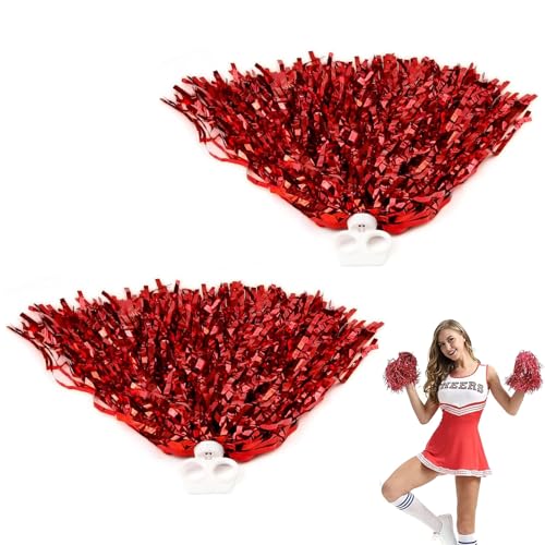 2 Stück Cheerleader Pompons,Pom Poms Aus Metallfolie,Cheerleader Bunte Pompons Handblume,Cheerleader Pompons Mit Griffen Für Sportveranstaltungen Tanz Party Ballspiele Karnevalspartys Verwendet 2 Stück Cheerleader Pompons,Pom Poms Aus Metallfolie,Cheerleader Bunte Pompons Handblume,Cheerleader Pompons Mit Griffen Für Sportveranstaltungen Tanz Party Ballspiele Karnevalspartys Verwendet von SOGHO