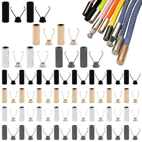 40 Sets Kordelenden Metall,Kordelenden,4 Farben Kordel Endstück Metall Qualitätslegierungen Kordelstopper,Schnürsenkelspitzen,Kordel Für Hoodie,Rope Laces Für Schnürsenkel Zubehör DIY Design 40 Sets Kordelenden Metall,Kordelenden,4 Farben Kordel Endstück Metall Qualitätslegierungen Kordelstopper,Schnürsenkelspitzen,Kordel Für Hoodie,Rope Laces Für Schnürsenkel Zubehör DIY Design von SOGHO
