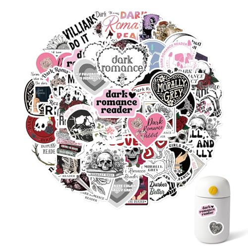 50 Stück Dark Romance Leser Aufkleber Paket,Buch Lesen Vintage Aufkleber,kindle sticker,book sticker,sticker aesthetic,ästhetische Aufkleber für Wasserflasche,Laptops, Autos, Skateboards 50 Stück Dark Romance Leser Aufkleber Paket,Buch Lesen Vintage Aufkleber,kindle sticker,book sticker,sticker aesthetic,ästhetische Aufkleber für Wasserflasche,Laptops, Autos, Skateboards von SOGHO