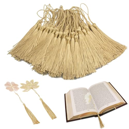50 Stück Gold Mini Quasten,Machen Handgemachte Quaste,Seide Quaste,Quasten Anhänger,Goldfarbene Seidige Quasten,Goldene Seidige Quasten,Quasten Für Schmuck,Souvenirs,Lesezeichen,DIY-Bastelzubehör 50 Stück Gold Mini Quasten,Machen Handgemachte Quaste,Seide Quaste,Quasten Anhänger,Goldfarbene Seidige Quasten,Goldene Seidige Quasten,Quasten Für Schmuck,Souvenirs,Lesezeichen,DIY-Bastelzubehör von SOGHO