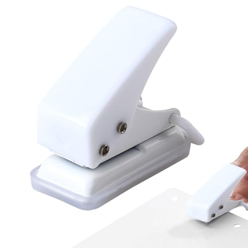 Mini Locher,Einzellocher,Locher Einzelloch,Mini Locher Schule,Taschenlocher,Für Ordner, Ergonomisches Design, Tragbarer Multifunktions Handstanzer Für Büro, Schule Und Diy Projekte (1 PCS) von SOGHO