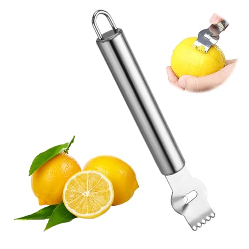 SOGHO Zestenreißer,Zestenreibe,Orangenschäler,Zester,Zestenschneider,Edelstahl Zitronen Zester Schälerbe Mit Kanneliermesser, Für Gin Cocktails, Limetten Orangen, Küchen Werkzeug SOGHO Zestenreißer,Zestenreibe,Orangenschäler,Zester,Zestenschneider,Edelstahl Zitronen Zester Schälerbe Mit Kanneliermesser, Für Gin Cocktails, Limetten Orangen, Küchen Werkzeug von SOGHO