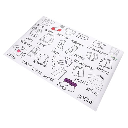 SOIMISS 1 Blatt Kleidungssortierungsaufkleber spühlschrank organisation kleidungsetiketten Garderobenetikett kleiderschrank aufkleber Label der Kleidungsorganisation Kleidersortieretikett von SOIMISS