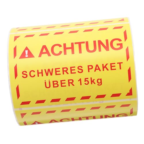 SOIMISS 1 Etikett „übergewicht“. Warnaufkleber Etikettenaufkleberpapier Umzugsetiketten Für Kartons Warnschild Schwere Aufkleber Für Den Versand Vorsichtsband Beschichtetes Papier Yellow SOIMISS 1 Etikett „übergewicht“. Warnaufkleber Etikettenaufkleberpapier Umzugsetiketten Für Kartons Warnschild Schwere Aufkleber Für Den Versand Vorsichtsband Beschichtetes Papier Yellow von SOIMISS