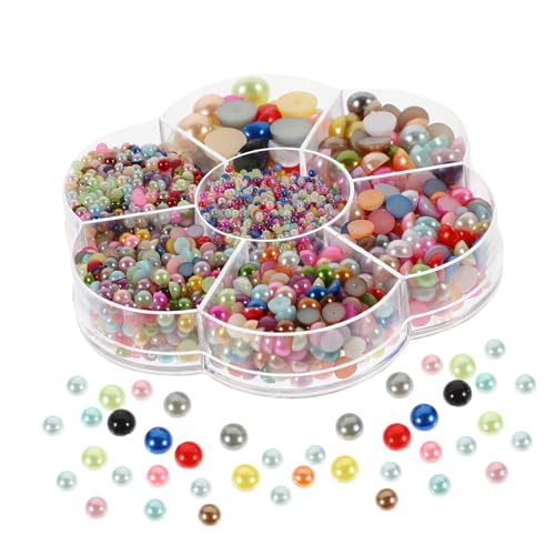 SOIMISS 1 Karton Flatback Halbperlen DIY Bastelperlen für Nageldesign Schmuck Schuhdekorationen Haarschmuck Bunte Abs Imitationsperlen mit Aufbewahrungsbox für Kreative Projekte SOIMISS 1 Karton Flatback Halbperlen DIY Bastelperlen für Nageldesign Schmuck Schuhdekorationen Haarschmuck Bunte Abs Imitationsperlen mit Aufbewahrungsbox für Kreative Projekte von SOIMISS